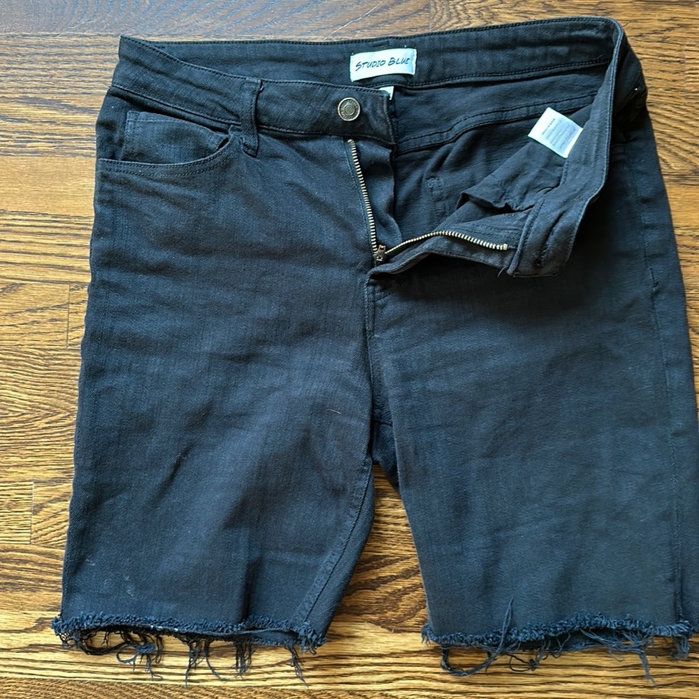 Studio Blue Black Jean Shorts
